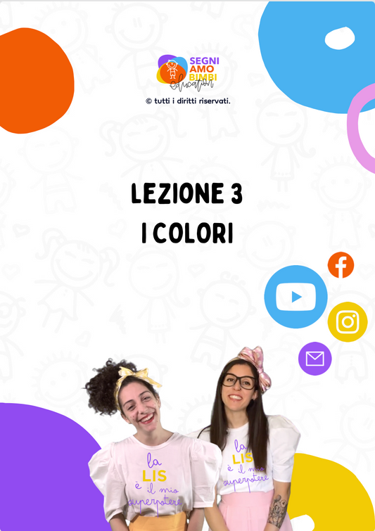 PDF per esercitazioni I COLORI LIS